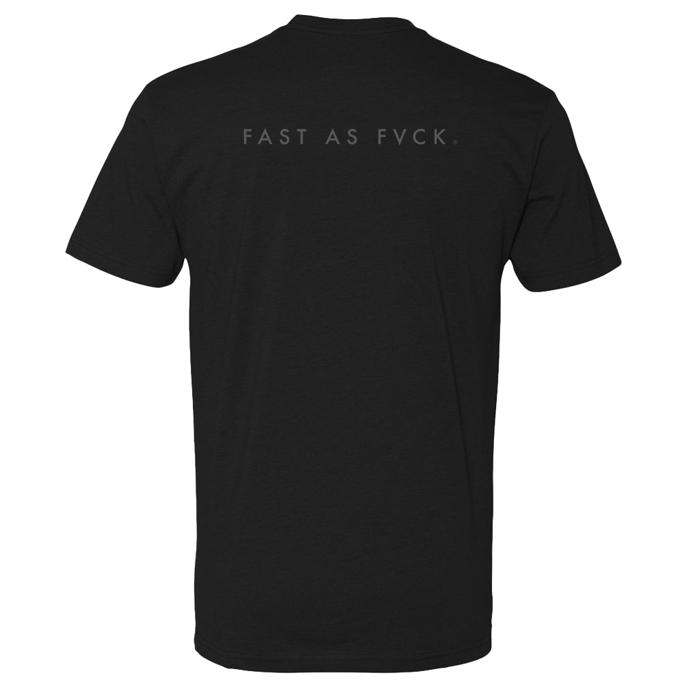 Back of the black Fast as Fvck OG Blackout T-Shirt