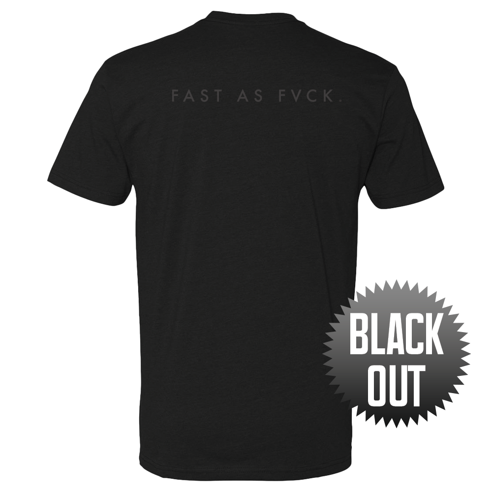 Fast as Fvck OG Blackout T-Shirt in black