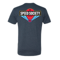 Back of the midnight navy Speed Society Martini T-Shirt