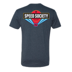 Back of the midnight navy Speed Society Martini T-Shirt