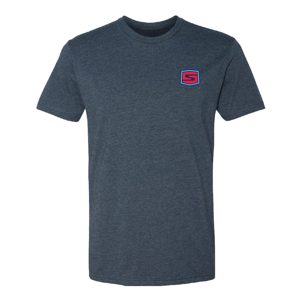 Front of the midnight navy Speed Society Martini T-Shirt