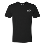 Front of the black Speed Society Paint T-Shirt with chest print