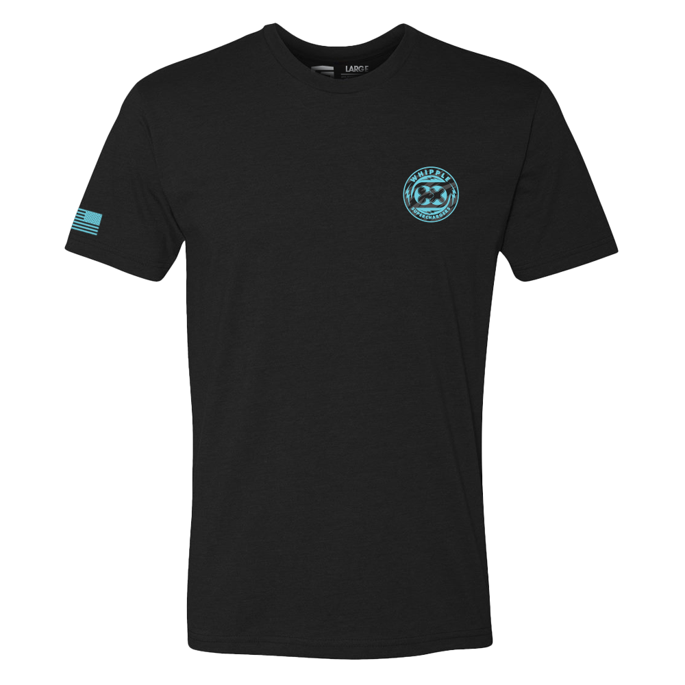 Front of the black Whipple WSC T-Shirt