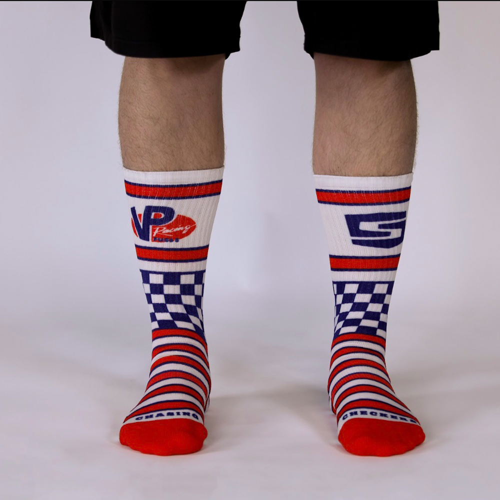 Chasing Checkers Sock
