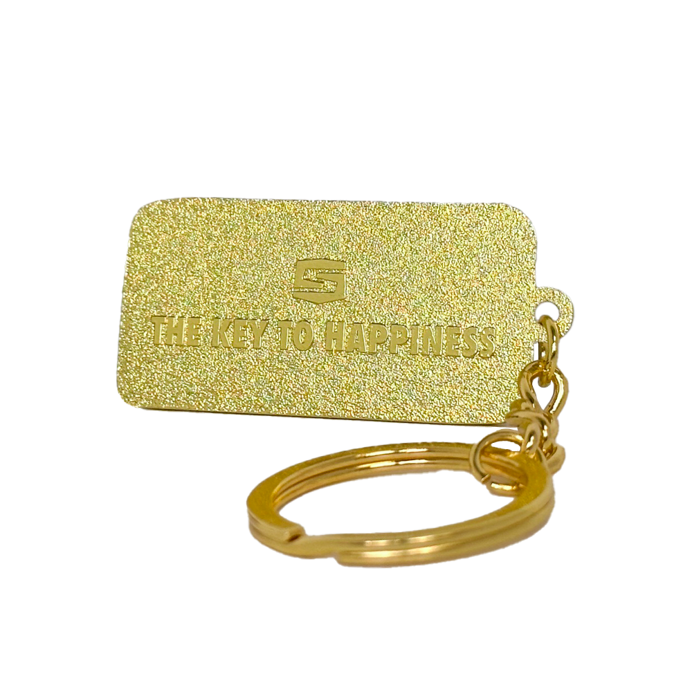Gold Speed Society Lockup keychain