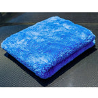 Speed Society microfiber towel in use on a car