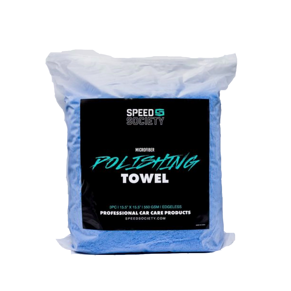 Speed Society 3 Pack blue 550 GSM microfiber towels