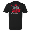 Back of the black Speed Society Pass T-Shirt with bold graphic
