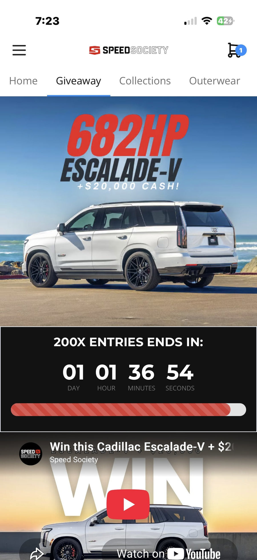 Live countdowns