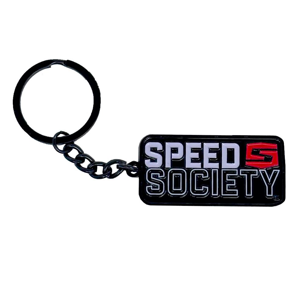 Black Speed Society Lockup Logo keychain