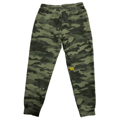 Mens camo sweatpants sales with elastic ankles