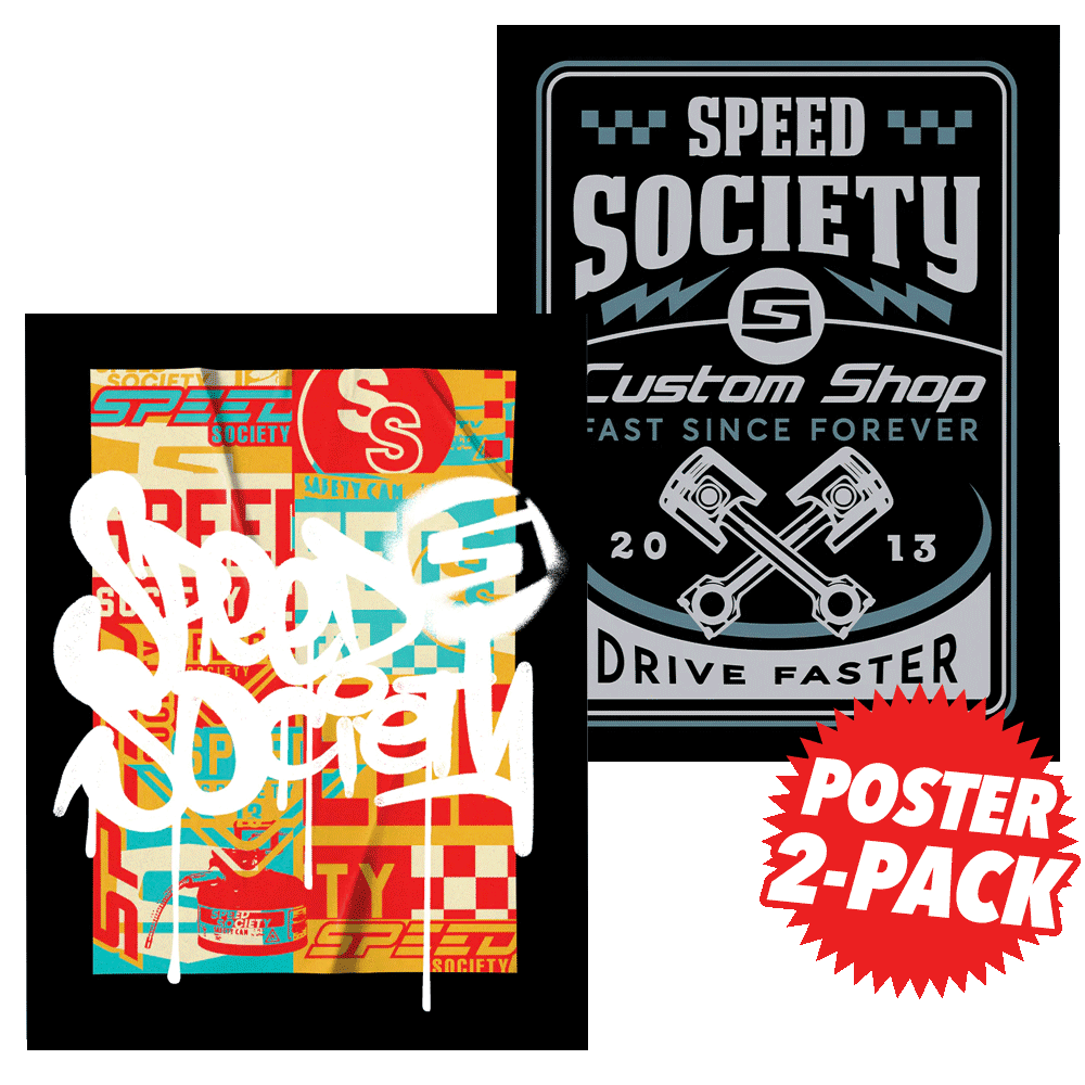 Speed Point Poster Paste Up X Custom Shop Poster Collection (2 Pack) – Speed Society
