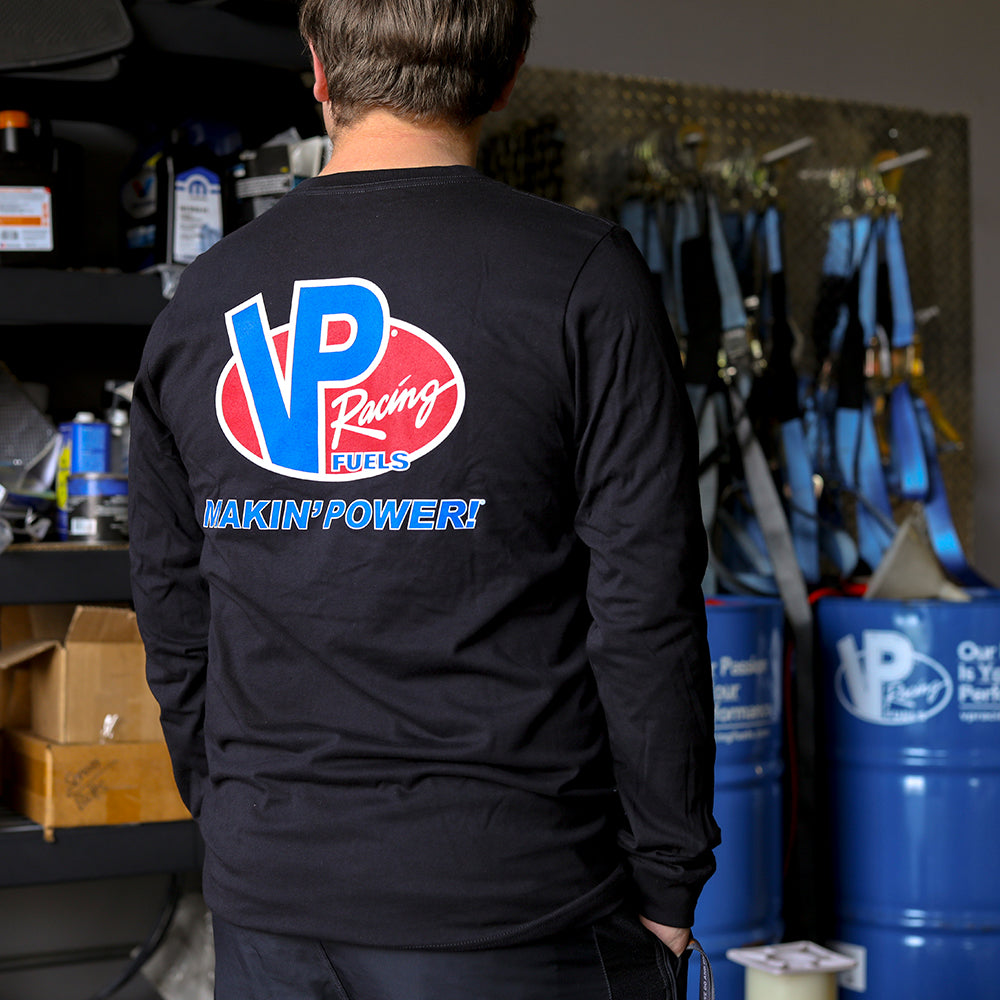 Black VP Racing long sleeve, back