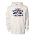 Bone VP Racing Chasing Checkers hoodie with crossed checkered and American flags