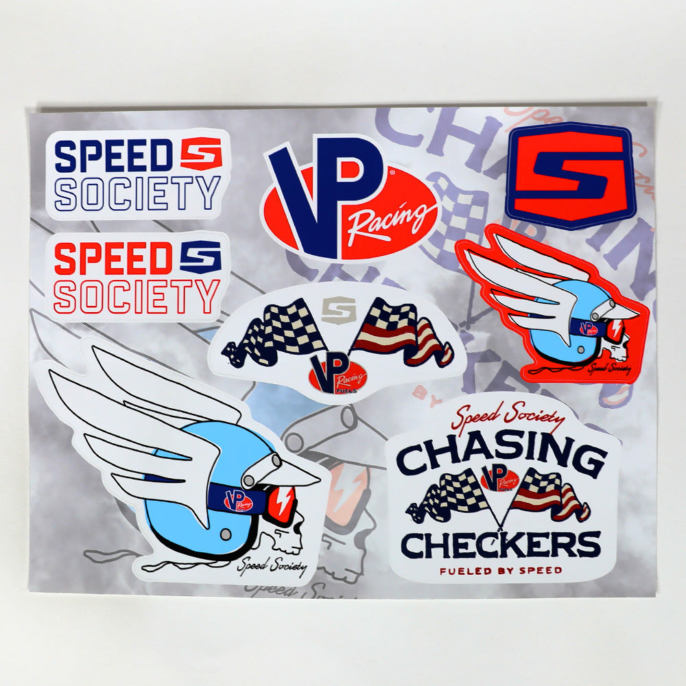Chasing Checkers Sticker Sheet