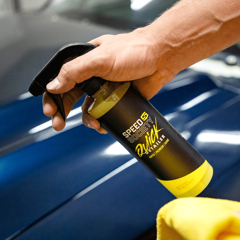 Speed Society Quick Detailer on glossy car paint