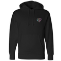 Front of the black Speed Society Marshmellow hoodie