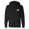 Front of the black Speed Society Paste Up hoodie