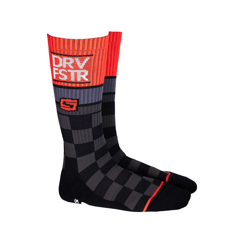 Speed Society Drive Faster crew sock