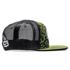 Black and green The Streets mesh-back snapback by Speed Society, alternate angle