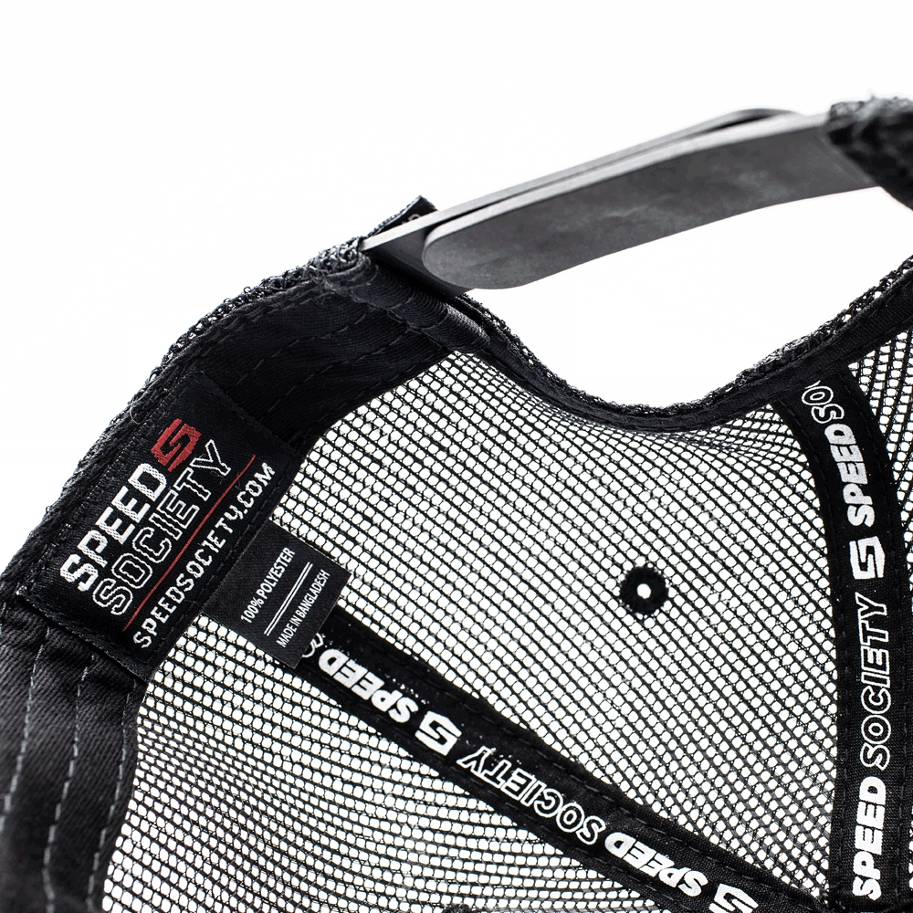 Black and green The Streets mesh-back snapback by Speed Society, alternate angle