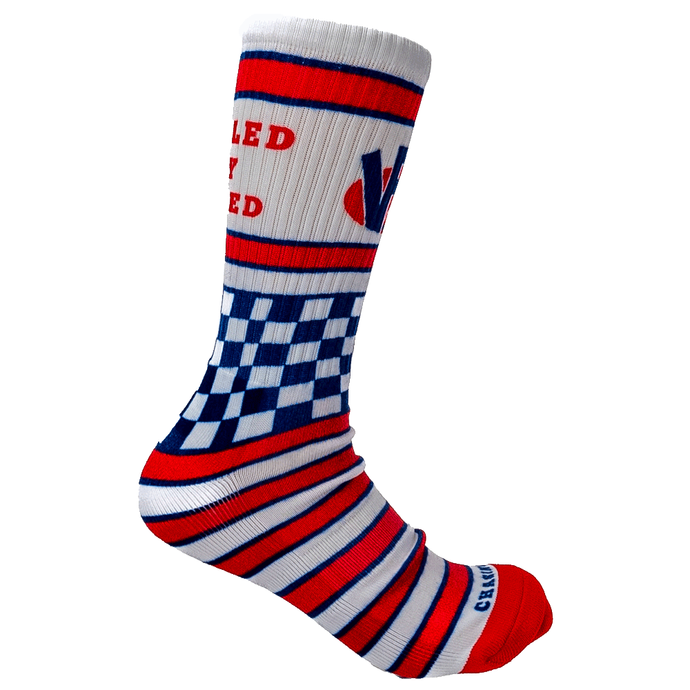 VP Racing Chasing Checkers crew socks