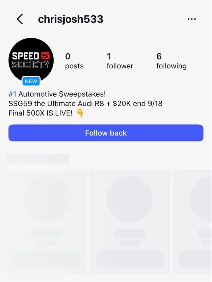 Instagram profile chrisjosh533