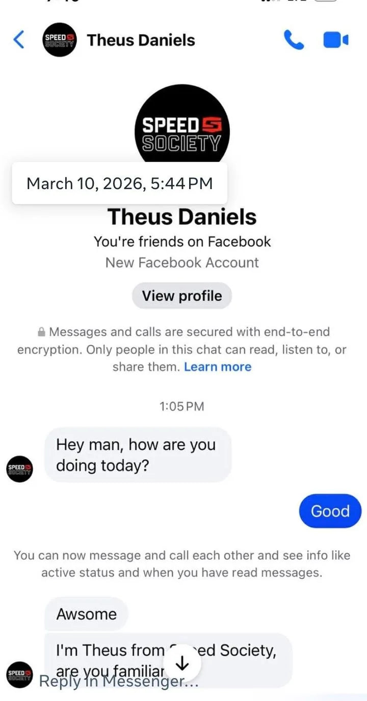 Facebook Messenger Theus Daniels